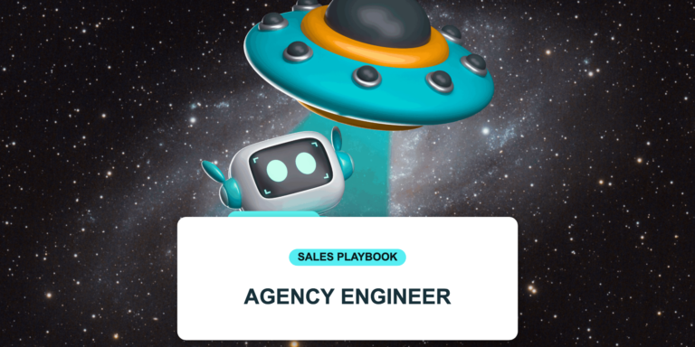 Agency Engineer robot mascot — Sales Playbook